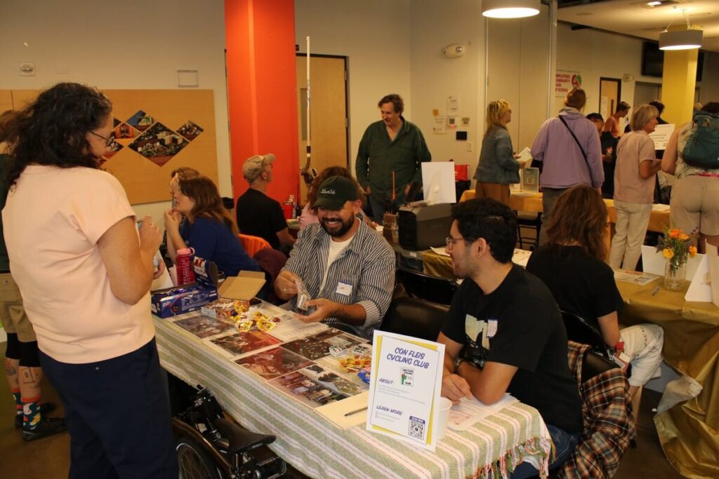 Club tables at the South Seattle Club Fair
