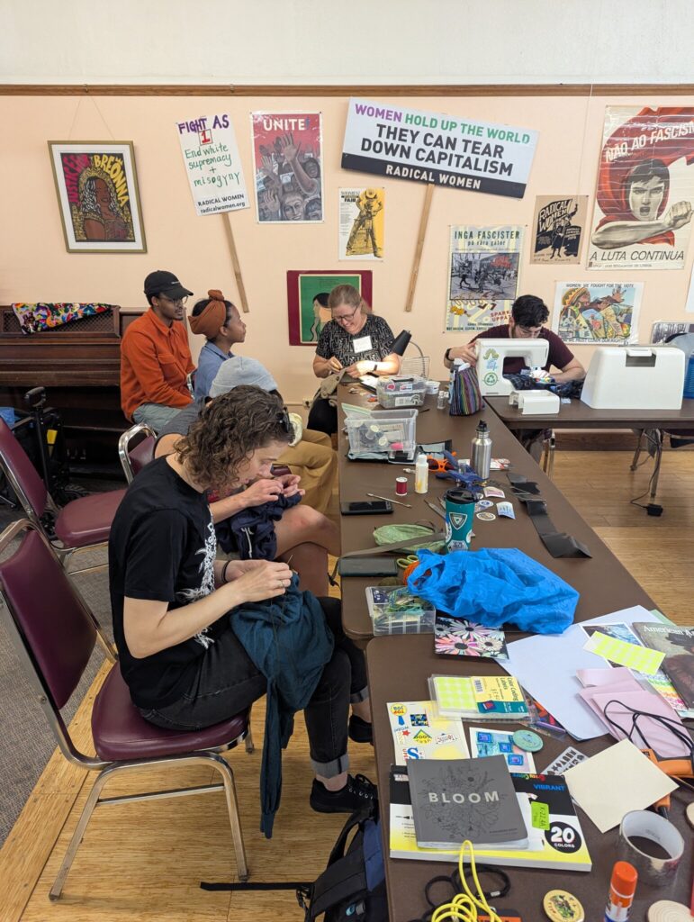 Repair Cafe included mending and electronics